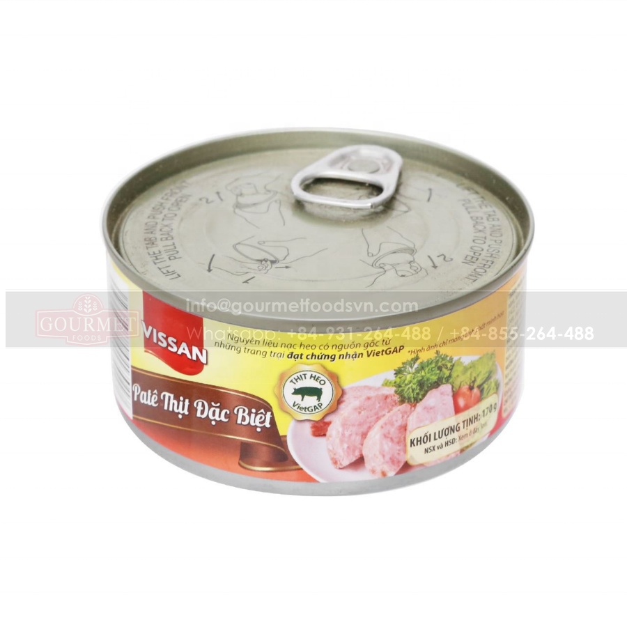 100% чистый мясной пашот из свинины с вкусным вкусом, консервы из мяса в масляной консервации, просты в использовании