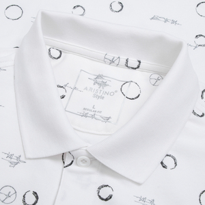 Aristino 95% coton 5% Spandex coupe régulière chemise pour hommes APS102S3 Smart décontracté imprimé à manches courtes en gros haut produit en vente - Product Image 4