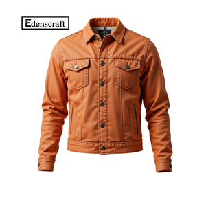 Chaqueta de mezclilla personalizable ecológica de ajuste cómodo clásico para hombre de estilo atemporal de Bangladesh para salidas informales diarias - Product Image 6