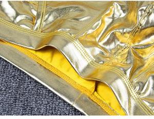 Nouveaux boxers pour hommes en similicuir, taille basse, sous-vêtements sexy en cuir verni, style creux - Product Image 5