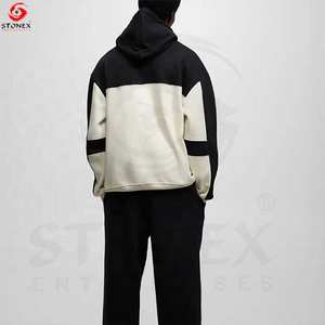 Sudadera con capucha para hombre vintage sudaderas con capucha de algodón de gran tamaño de alta calidad personalizado 500gsm Sudadera con capucha en blanco de gran tamaño - Product Image 4