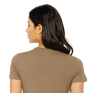 Camiseta de talla estadounidense para mujer, camiseta de mujer de gran tamaño DIY, camiseta de mujer con cuello redondo de algodón 100% y logotipo personalizado de talla grande - Product Image 6