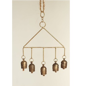 กระดิ่งลมเหล็กหลากสีสำหรับตกแต่งบ้านกลางแจ้งระฆังโลหะแขวนประดับลูกปัดหลากสี - Product Image 4