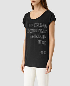 Service de fabrication de t-shirts surdimensionnés pour femmes en coton 100% de qualité supérieure, impression et emballage personnalisés - Product Image 1