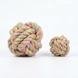 <b>Rainbow</b> Hemp Knot Ball Eco-Friendly Interactive Pet <b>Toy</b> <b>Wood</b> Catnip <b>Toys</b> Stick Shape Daily Use Carto - Product Image 1