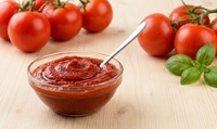 Purée de tomates concentrée HP Valia 34 Brix en sachet aseptique, qualité industrielle export, 32, consistance lisse, pH 4.2-4.5, 225 kg, 24