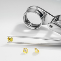 Belle portugaise coupe forme ronde D E F couleur laboratoire cultivé diamant VS1 clarté faisant pour diamant bijoux cadeau pour elle pour les femmes