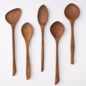 Stylish Cutlery <b>Set</b> <b>Spoons</b> for Kitchenware Home Hotel Dining Table Dinner Unique Natural Wood Flatware Cutlery <b>Spoon</b> & <b>Fork</b> <b>Sets</b> - Product Image 6