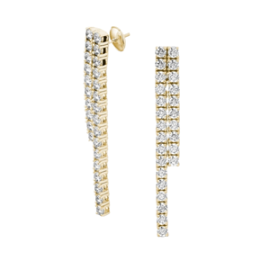 Pendientes de Borla con Adornos de Lujo Sencillos al por Mayor, en Oro, Oro Blanco y Oro Rosa para Mujeres y Niñas - Product Image 2