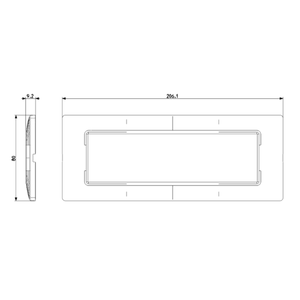 Vimar Plate in metallo Plana 7 moduli in argento metallico piastra 14657.71 - Product Image 3