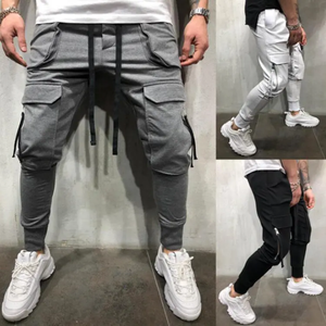 Pantalon de sport pour homme avec logo brodé personnalisé, meilleur prix, 100% coton, pantalon large unisexe, sport, haute qualité - Product Image 2