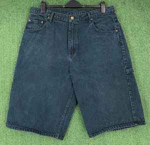 Vintage S Taille Denim Shorts Jeanagers Autre Artisanat Jeans Pantalon Court - Product Image 4