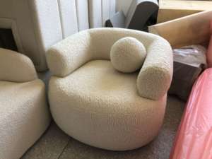 Sillón de Madera Maciza de Estilo Creativo y Casual, Cómodo, Tipo Teddy, Individual - Product Image 2