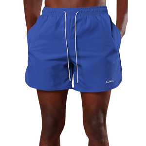 Shorts de bain à séchage rapide pour hommes, légers, avec cordon de serrage à la taille, maillot de bain d'été avec poches latérales, coupe régulière - Product Image 1