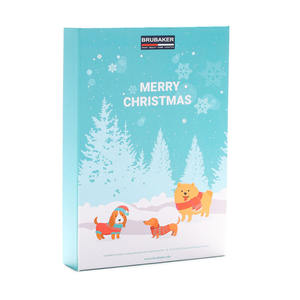Emballage de noël imprimé réutilisable 24 jours pour filles, boîte de <span class=keywords><strong>calendrier</strong></span> de l'<span class=keywords><strong>avent</strong></span> de friandises pour chiens - Product Image 3