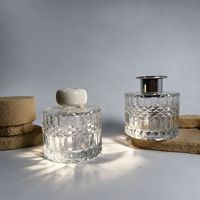 Diffuseur d'arômes décoratif personnalisé de 200 ml, flacon en verre vide de haute qualité avec boîte en papier
