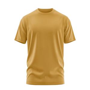 T-shirt décontracté pour homme en microfibre, été, col rond et manches courtes, 100% coton, prix de gros - Product Image 3