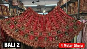 Heavy Velvet Lehenga Choli Multi Jarakn Work Double Dupatta Rajwadi Concept 4m Flair para fiestas de boda de verano-Suministro al por mayor - Product Image 2