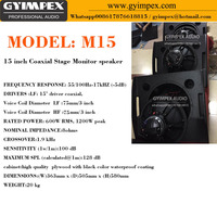 Pabrik AUDIO grosir sistem suara DJ monitor panggung speaker akustik monitor speaker koaksial neodymium 15 inci