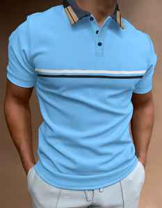 Polos deportivos de algodón y poliéster personalizados para hombre, estampados con insignia de logotipo personalizado, polos de sudor personalizados con logotipo bordado - Product Image 6