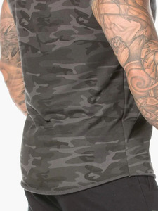 Alta calidad de los hombres Camo Homme Activewear Tank Top logotipo personalizado sin mangas gimnasio chaleco entrenamiento músculo ropa deportiva Cutt Off Stringer - Product Image 6