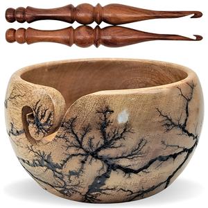 Elegante cuenco de hilo de resina hecho a mano por artesanos indios con cuenco de resina de primera calidad para tejer y ganchillo - Product Image 6