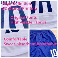 Maillot de football personnalisé par sublimation 2024 PK, short de haute qualité pour l'entraînement, 100% polyester, couleurs personnalisées, logo, unisexe, adulte, football