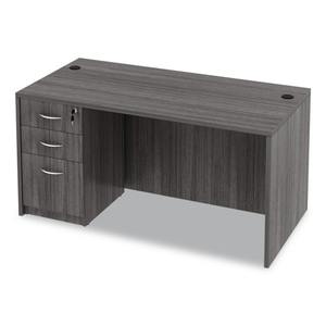 Alera Valencia Series Mueble de recepción recto ALEVA216030GY-59.13 In. X 29.5 Pulgadas X 29.63 Pulgadas Escritorios para Computadora Grises - Product Image 5