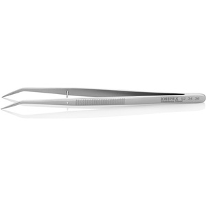 Pince à épiler chirurgicale dentaire de précision KNIPEX, 155 mm de long, avec placage chromé à angle de 45° - Product Image 1