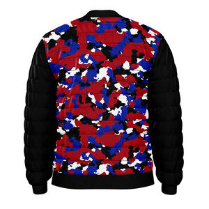 แจ็กเก็ตบุนวมกันนง้ำสำหรับฤดูหนาวเสื้อแจ็กเก็ตบุนวมใส่โลโก้ตามสั่งพิมพ์ลายคอเสื้อหนาด้านหน้า - Product Image 4