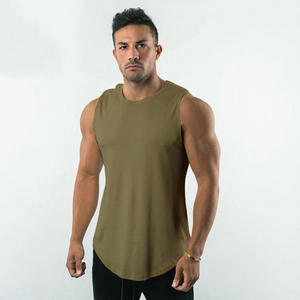 Quick Dry Breathable custom <b>Men's</b> Sleeveless Gym Vest OEM Blank Embroidery Solid Color Bodybuilding Fitness <b>Men</b> <b>Tank</b> <b>Top</b> - Product Image 4