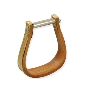 Estribos de caballo de seguridad de madera de alta calidad superventas Tamaño del cuello 3 "equitación ecuestre OEM - Product Image 1