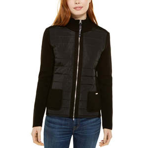 Giacca invernale trapuntata da donna Tommy Hilfiger nera, taglia Small - Product Image 1