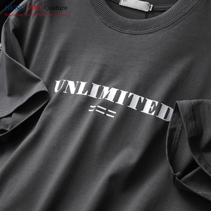 Chemise unisexe avec logo personnalisé T-shirts imprimés Plus Size 95% Cotton 5% Spandex Plain Tee Vêtements pour hommes du vendeur vietnamien - Product Image 4