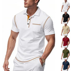 Alta calidad secado rápido transpirable poliéster Spandex Digital impreso Regular Fit Golf camisa para hombres Casual verano para Polo camisa - Product Image 1