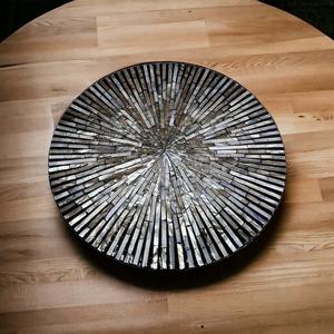 Plateau de rangement rond MOP Nouveau plateau rotatif Lazy Susan avec belle couleur - Product Image 3