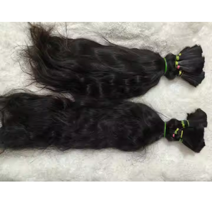 Pelo virgen natural a granel de calidad superior que ofrece puntas saludables de flujo natural suave y rendimiento libre de enredos para trenzar - Product Image 4