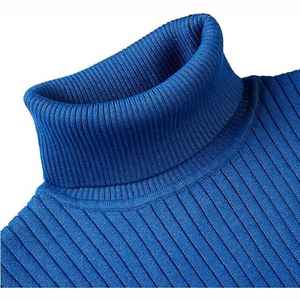 Vente en gros Pull de couleur unie High Street Pulls décontractés en polyester pour hommes - Product Image 3