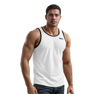 Venta al por mayor 2025 100% algodón Casual transpirable hombres camiseta sin mangas de secado rápido sublimación impresión gimnasio desgaste OEM ODM proveedor logotipo personalizado - Product Image 1