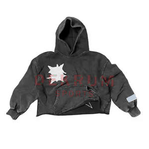 Sudaderas con Capucha de Moda Urbana con Bordado Desgastado de Diseño Personalizado, las Mejores del 2026, Venta al por Mayor de Sudaderas de Invierno a la Moda - Product Image 2