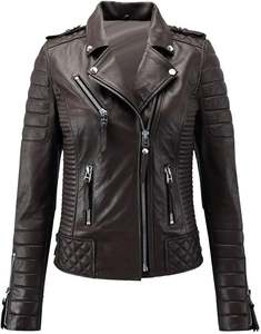 Chaqueta de estilo de moda para mujer, chaqueta de estilo personalizado teñida lisa de cuerpo de cuero genuino, venta al por mayor, temporada de otoño corta - Product Image 3