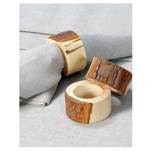 Cadeau pour les parents Porte-serviettes en bois pour les repas Cuisine Fête Mariages Chambre à coucher Salle de bain Table d'extérieur Design Area - Product Image 3