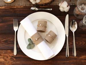 Porte-serviettes en rotin simple pour la mise en place quotidienne de la table à manger et la décoration de la cuisine à domicile avec un style naturel tissé à la main en provenance d'Inde - Product Image 6