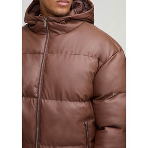 Veste matelassée à bulles oversize pour hommes Manteau d'hiver streetwear tendance au tarif de gros - Product Image 3