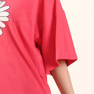 T-shirts en twill à col rond pour femmes, coupe classique, de haute qualité, écologiques, respirants, séchage rapide, vêtements décontractés, fabriqués en 100% coton, été - Product Image 6