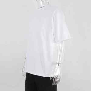 เสื้อยืดแฟชั่นโอเวอร์ไซส์สำหรับผู้ชายผ้าฝ้าย100% 320gsm 300gsm ออกแบบได้ตามต้องการ - Product Image 4