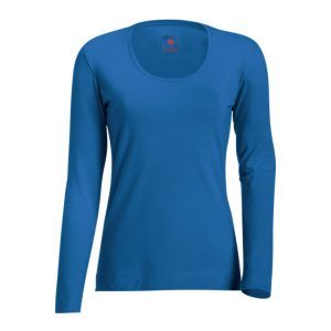 Camicia a Maniche Lunghe in Cotone Stretch per Donne - Product Image 1
