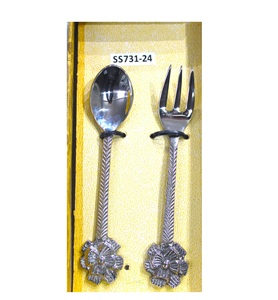 ชุดช้อนกาแฟและน้ำชาชุดตกแต่งโต๊ะในร้านอาหารของโรงแรมพร้อมชุดช้อนชาโลหะชุบนิกเกิล - Product Image 3