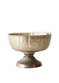 Bol élégant en métal poli doré pour fruits et dattes, design fabuleux, style américain écologique METAL WAVE - Product Image 6