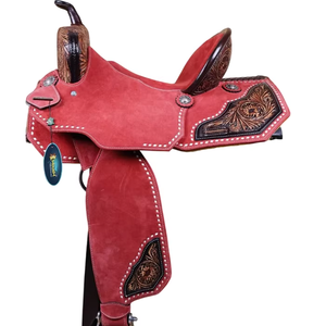 ชุดอานม้าหนังแท้คุณภาพระดับพรีเมี่ยมสำหรับความอดทนแบบตะวันตกและของจำเป็นสำหรับการขี่ม้าแข่งรถภาษาอังกฤษ - Product Image 1